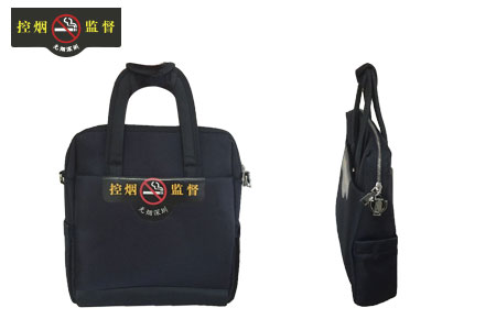 深圳市控煙監(jiān)督員手提包側面展示